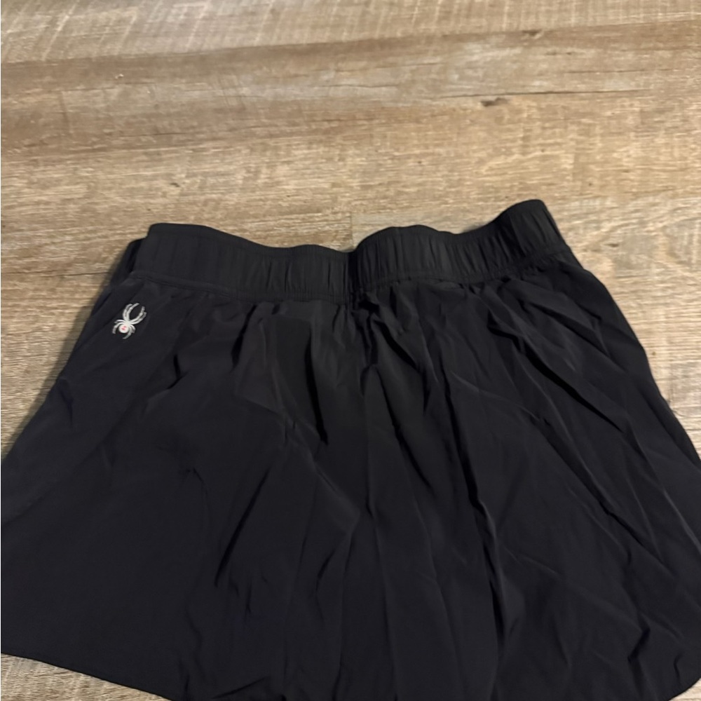 Spyder Active Black Skort with Red Accent